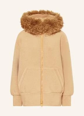Goldbergh Kurtka Funkcyjna Oversized Luce Z Odpinanym Sztucznym Futrem beige