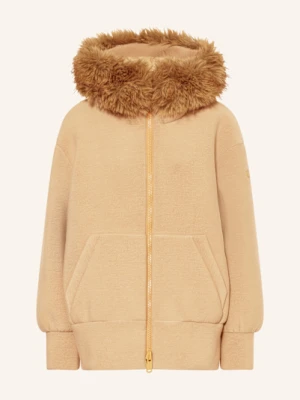 Goldbergh Kurtka Funkcyjna Oversized Luce Z Odpinanym Sztucznym Futrem beige