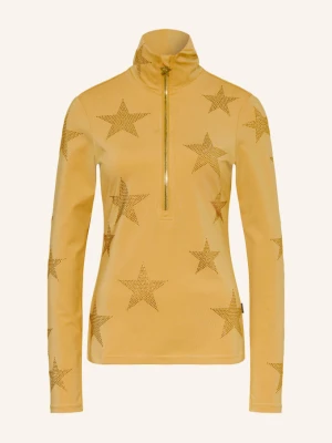 Goldbergh Midlayer Yura Z Kamieniami Ozdobnymi gelb ŻÓŁTY
