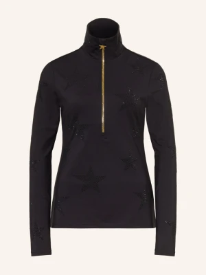 Goldbergh Midlayer Yura Z Kamieniami Ozdobnymi schwarz CZARNY