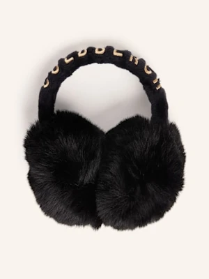 Goldbergh Nauszniki Fluffy Ze Sztucznego Futra schwarz