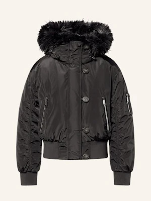 Goldbergh Puchowa Kurtka Narciarska Jeanne Z Odpinanym Sztucznym Futrem schwarz