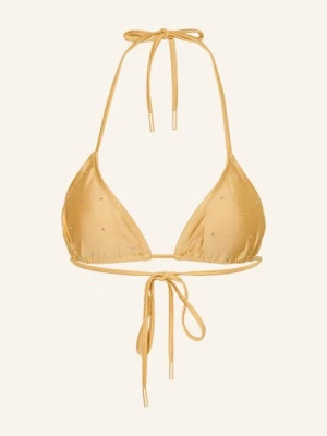 Goldbergh Top Bikini W Kształcie Trójkąta Velora Z Kamyczkami gold