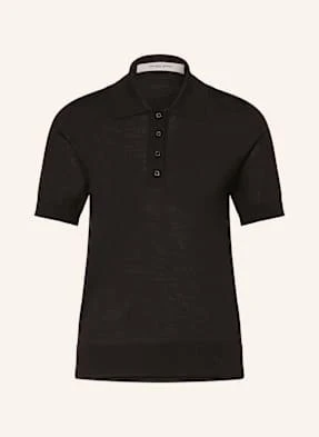 Golden Goose Koszulka Polo Z Dzianiny schwarz