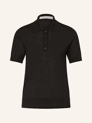 Golden Goose Koszulka Polo Z Dzianiny schwarz