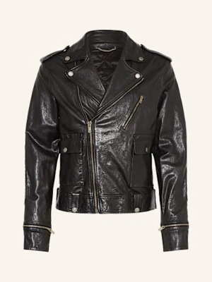 Golden Goose Kurtka Skórzana Journey schwarz