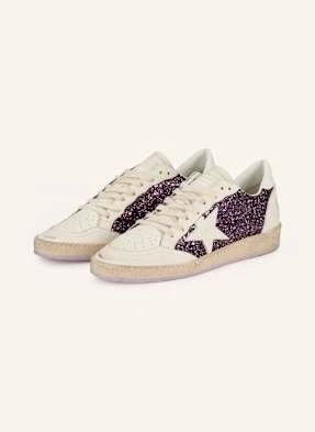 Golden Goose Sneakersy Ball Star Z Cekinami lila