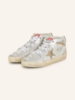 Golden Goose Sneakersy Mid Star silber