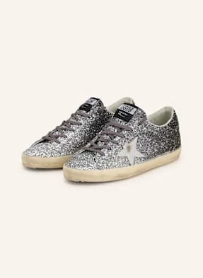 Golden Goose Sneakersy Super-Star silber