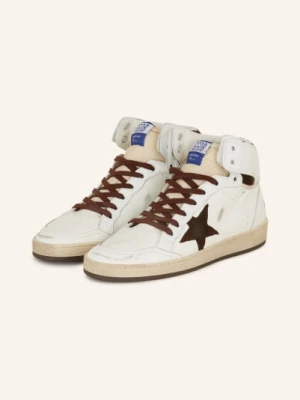 Golden Goose Wysokie Sneakersy Sky Star weiss