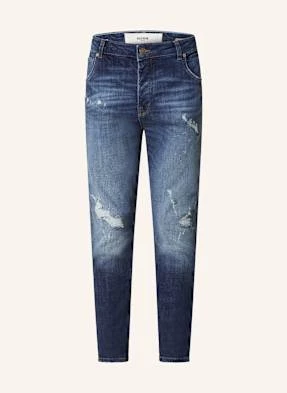 Goldgarn Denim Jeansy Neckarau Twisted Cropped Fit blau