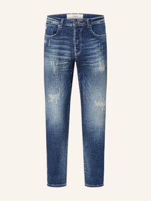 Goldgarn Denim Jeansy W Stylu Destroyed u2 Tapered Fit blau