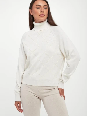 Golf damski wełniany z jedwabiem PESERICO