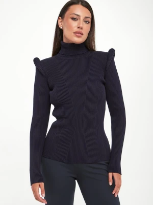 Golf damski z poduszkami w ramionach ELISABETTA FRANCHI