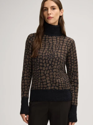 Golf Kordula w kolorze czarno-brązowym, we wzór Joop