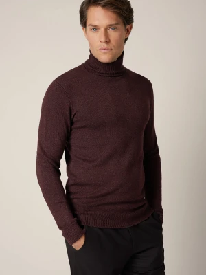 Golf Męski Bordowy z Wiskozą Sigmar Lancerto