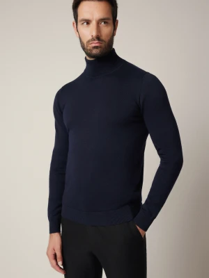 Golf Męski Ciemnogranatowy Bawełniany Sindre Lancerto