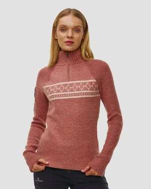 Golf Narciarski Damski Amundsen Sports Boiled Ski Sweater Różowy
