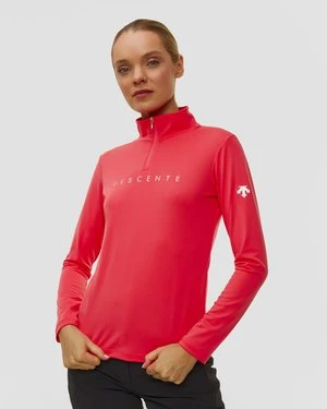 Golf Narciarski Damski Descente Chest Logo T-neck Różowy