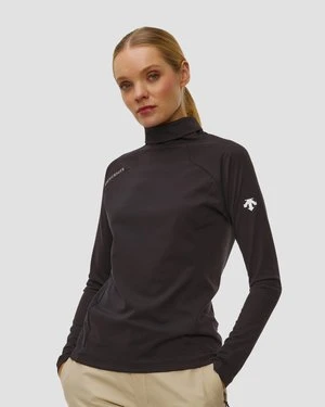 Golf Narciarski Damski Descente T-neck Shirt Czarny
