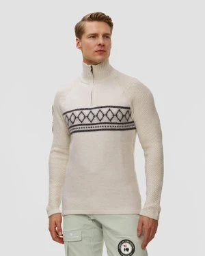 Golf Narciarski Męski Amundsen Sports Boiled Ski Sweater Beżowy