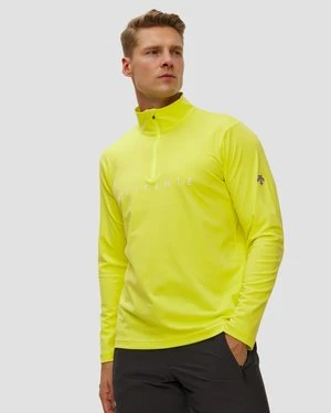 Golf Narciarski Męski Descente Chest Logo T-neck żółty