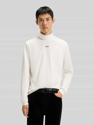 Golf o kroju regular fit z czystej bawełny model ‘DAPOROLLO’ HUGO