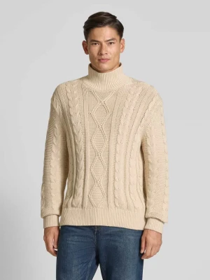 Golf o kroju regular fit z czystej bawełny model ‘UFFE’ Selected Homme