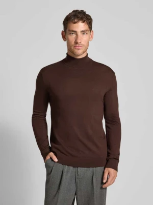 Golf o kroju regular fit z czystej wełny model ‘TRAY’ Selected Homme