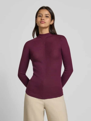 Golf o kroju regular fit z czystej, żywej wełny model ‘FOLIORA’ Boss