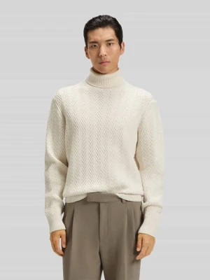 Golf o kroju regular fit z czystej, żywej wełny model ‘HATILO’ Boss