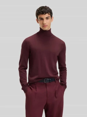 Golf o kroju regular fit z czystej, żywej wełny model ‘SAN THOMAS’ HUGO