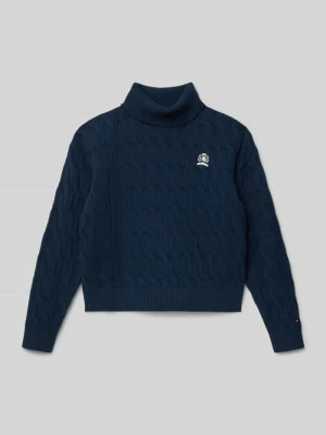 Golf o kroju regular fit z mieszanki bawełny Tommy Hilfiger Teens
