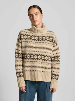 Golf o kroju regular fit z mieszanki wełny model ‘HELEN’ Barbour