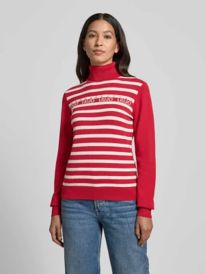 Golf o kroju slim fit z imitacji dzianiny z mieszanki wiskozy LIU JO SPORT