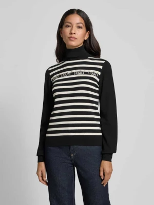 Golf o kroju slim fit z imitacji dzianiny z mieszanki wiskozy LIU JO SPORT