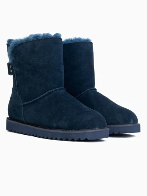 Gooce Skórzane botki zimowe "Colorado" w kolorze granatowym rozmiar: 38