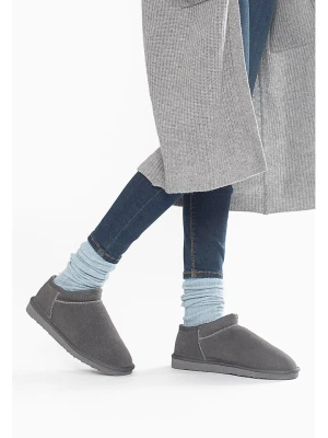 Gooce Skórzane botki zimowe "Jackie" w kolorze szarym rozmiar: 38