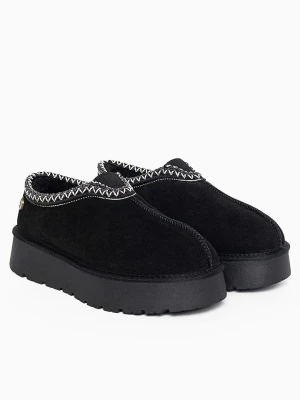 Gooce Skórzane botki zimowe "Wael" w kolorze czarnym rozmiar: 37