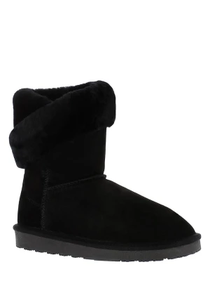 Gooce Skórzane kozaki zimowe "Beverly" w kolorze czarnym rozmiar: 40