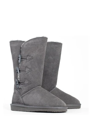 Gooce Skórzane kozaki zimowe "Cornice" w kolorze szarym rozmiar: 41