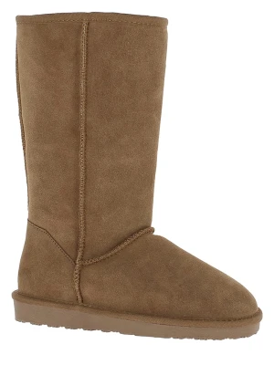 Gooce Skórzane kozaki zimowe "Elidir" w kolorze jasnobrązowym rozmiar: 39