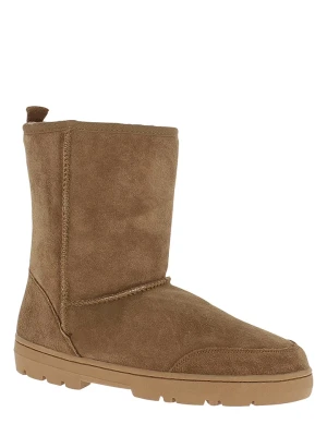 Gooce Skórzane kozaki zimowe "Gully" w kolorze jasnobrązowym rozmiar: 41