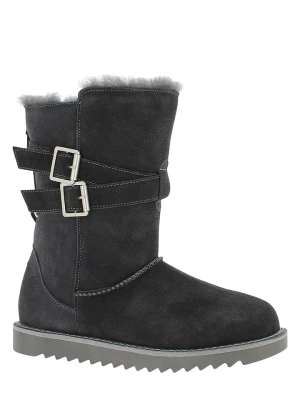 Gooce Skórzane kozaki zimowe "Huntspill Waterproof" w kolorze antracytowym rozmiar: 37