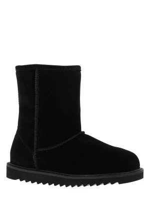 Gooce Skórzane kozaki zimowe "Sawel Waterproof" w kolorze czarnym rozmiar: 40