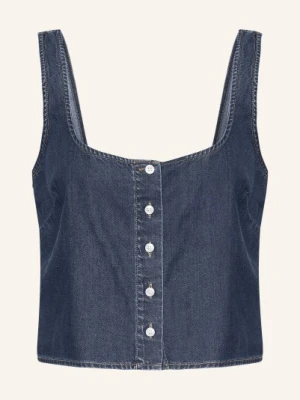 Good American Bluzka W Stylu Dżinsowym blau