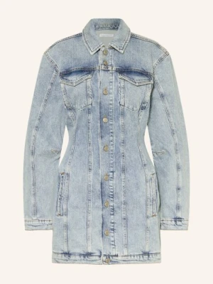 Good American Sukienka Jeansowa Barrel Long Sleeve blau