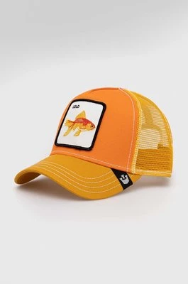 Goorin Bros czapka kolor pomarańczowy z aplikacją