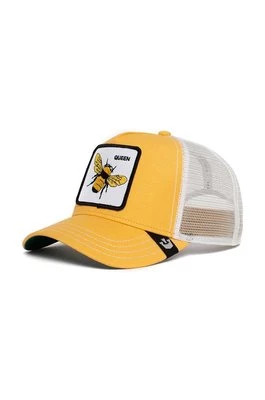 Goorin Bros czapka The Queen Bee kolor żółty z aplikacją 101-0391