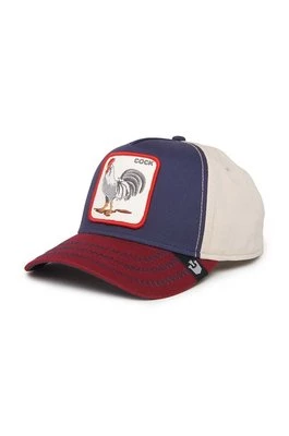Goorin Bros czapka z daszkiem bawełniana All American Rooster kolor granatowy z aplikacją 101-1109